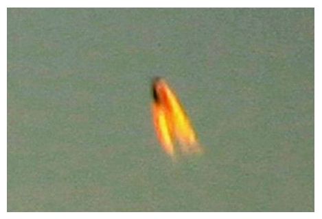 Ufo infuocato in Inghilterra