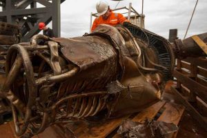 Ripescato il motore che ha portato gli uomini sulla Luna