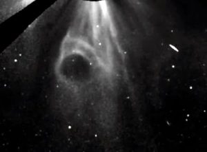 Strana anomalia ripresa vicino al Sole